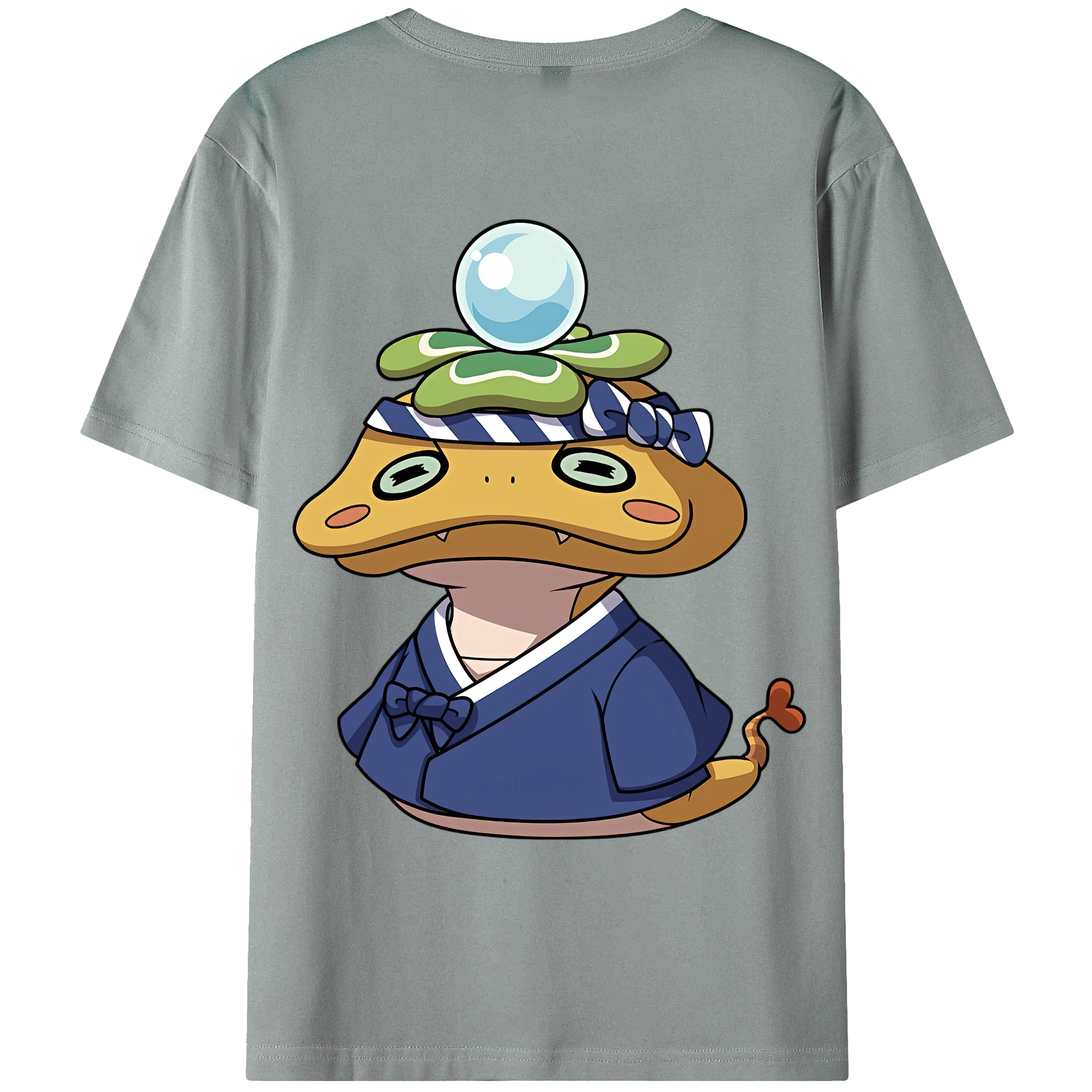 （画像用） 妖怪ウォッチ Yo-kai Watch 綿100％ メンズ半袖Tシャツ（バックプリント） 通気性